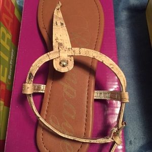 Rampage Beige/Brown Sandals